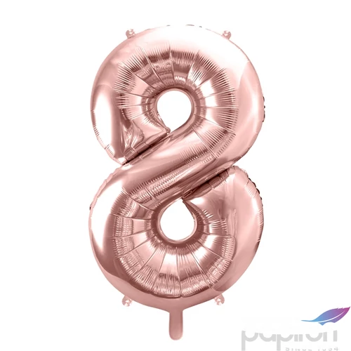 Party Lufi fólia 91cm 8-as, rosegold
