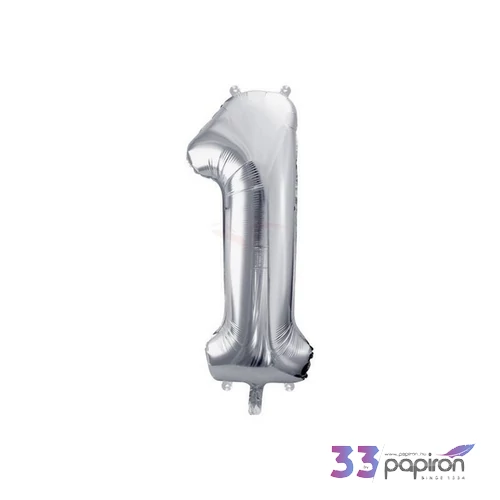 Partylufi fólia 91cm 1-es, ezüst