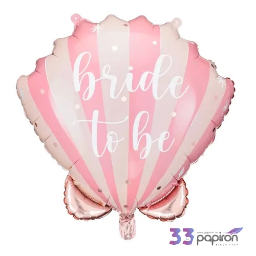 Partylufi fólia Bride to be, 52cm Tengeri kagyló
