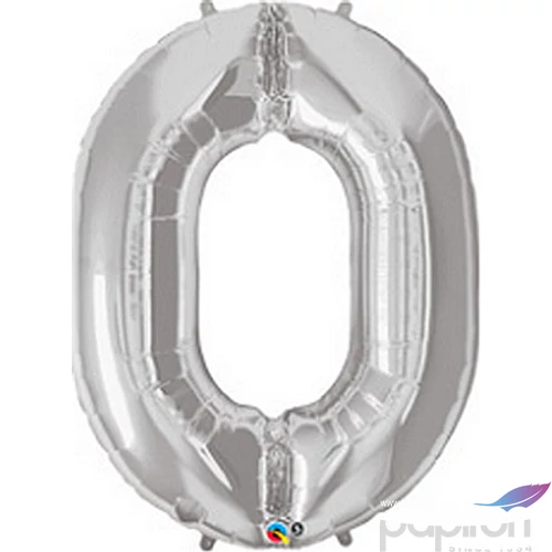 Party Lufi számos 34"-86cm számos lufi 0, ezüst fólia lufi +hélium