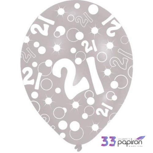 Partylufi szülinapi 21 számos Amscan 6db/csomag RINT996543