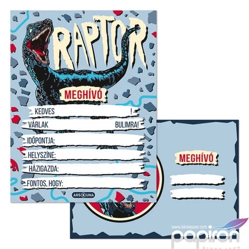 Party meghívó borítékkal Ars Una Raptor (5087) prémium