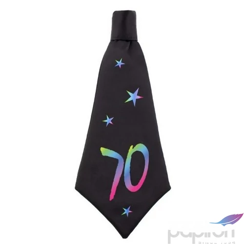 Party nyakkendő fekete 70 évszámmal KU70-YH