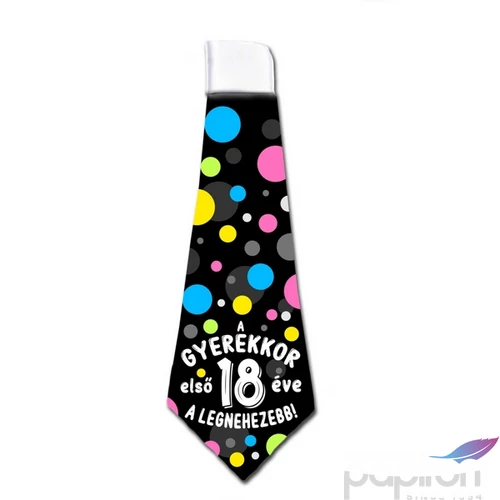 Party nyakkendő szülinapra A gyerekkor első 18 éve...