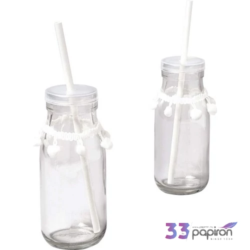 Party papír szívószálak 20cm 25db/csomag 