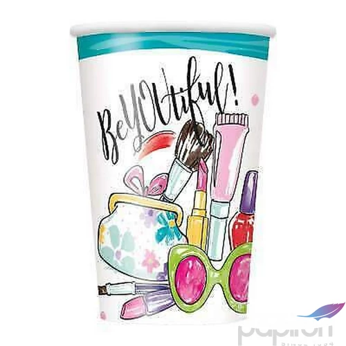 Party pohár" BeYOUtiful"csajos 8db/csomag, 270ml
