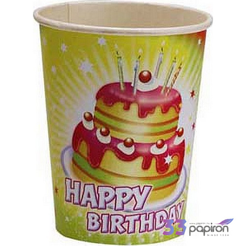 Party pohár papír 2,5dl mintás R551700