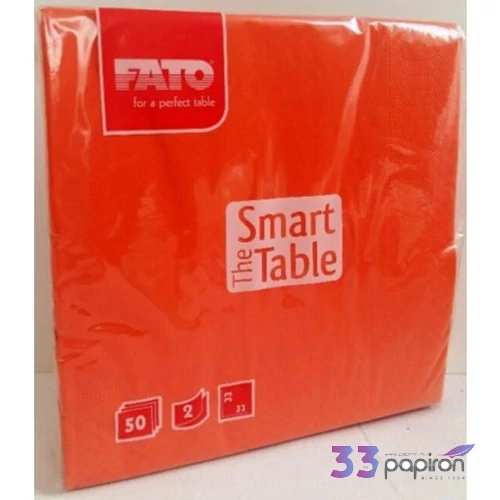 Szalvéta 33x33cm FATO Smart Table 50db/csom. 2 rétegű narancs 82621400