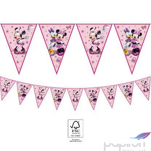 Party banner dekor zászló fűzé Minnie Junior