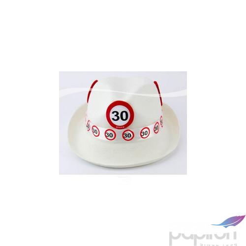 Party kalap szülinapi fehér Sebességkorlátozó 30-as