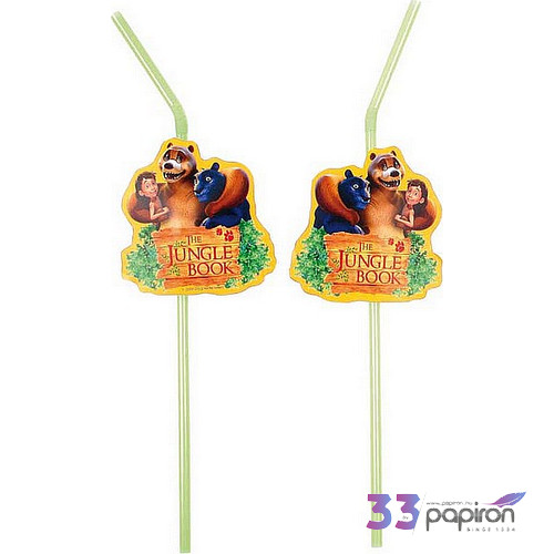 Party szívószál 24cm Jungle Book R552137