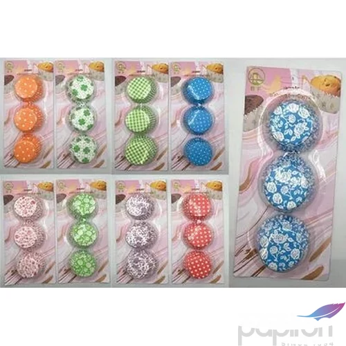 Muffin papír 5,5cm 100db/csomag, 9 féle szín