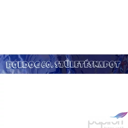 Party vállszalag Boldog 60. szülinapot kék 