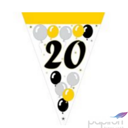Party banner évszámos "20", lufis 2,5m