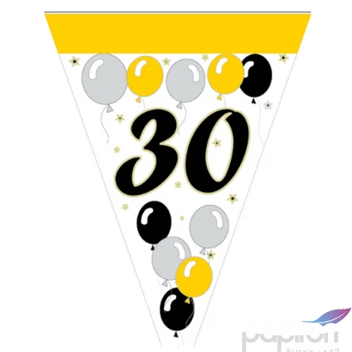 Party banner évszámos "30", lufis 2,5m