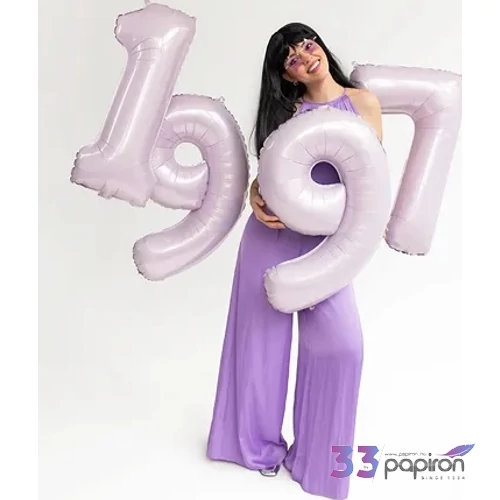 Partylufi fólia 9. szám 72 cm, világos lila 
