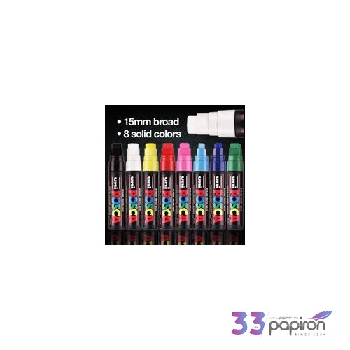 Decormarker UNI-BALL Posca 0,9-1,3mm vízbázisu akril marker fehér Írószerek UNI Posca PC-3M WHITE