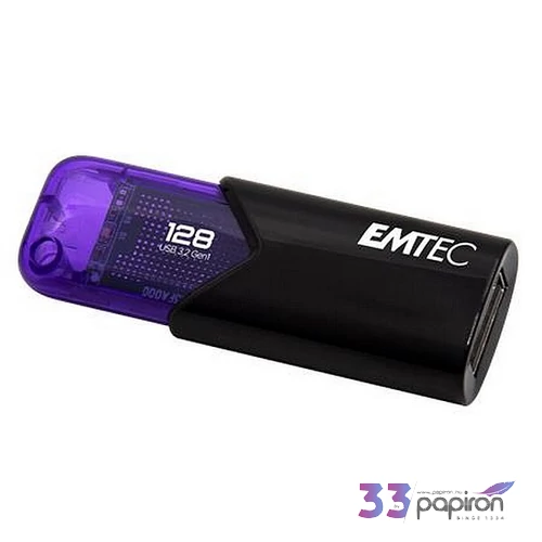 Pendrive 128GB USB 45718 EMTEC B110 Click Easy fekete-lila