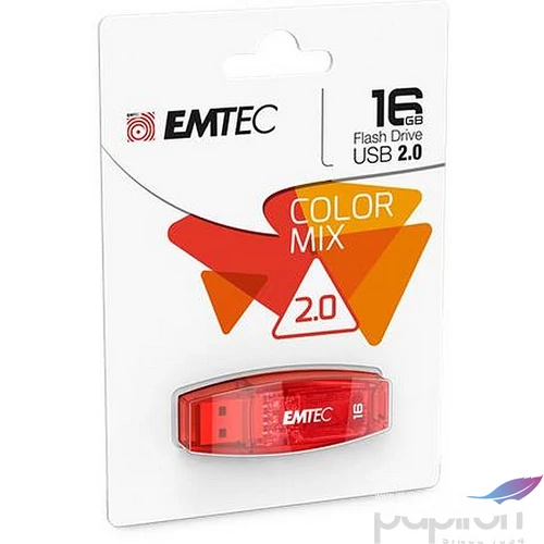 Pendrive 16GB USB 2.0 EMTEC C410 Color piros