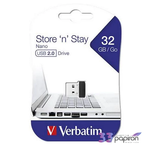 Pendrive 32GB USB 2.0, 10/3MB/sec VERBATIM Nano UV32GN