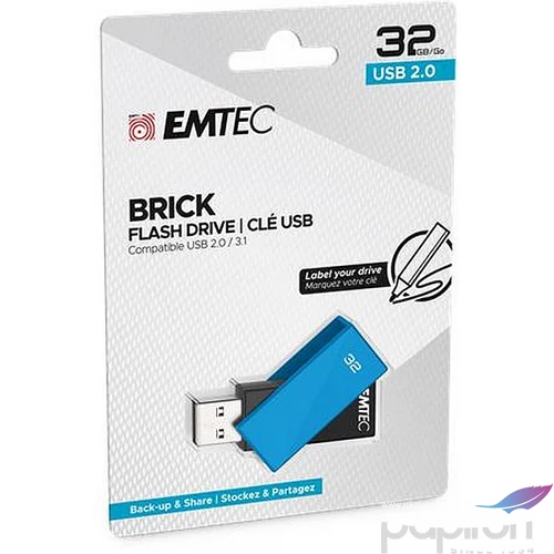 Pendrive 32GB USB 2.0 EMTEC C350 Brick kék