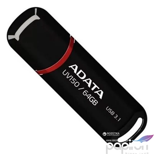 Pendrive 64 GB USB 3.2 ADATA UV150 fekete 