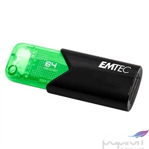 Pendrive 64GB USB 45718 EMTEC B110 Click Easy fekete-zöld