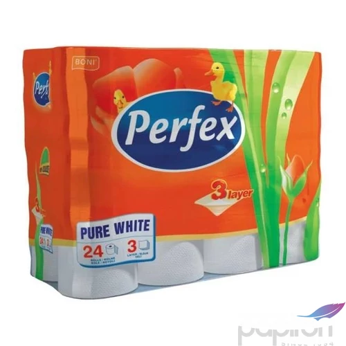 Perfex toalett papír 3rétegű 3 rétegű, hófehér 