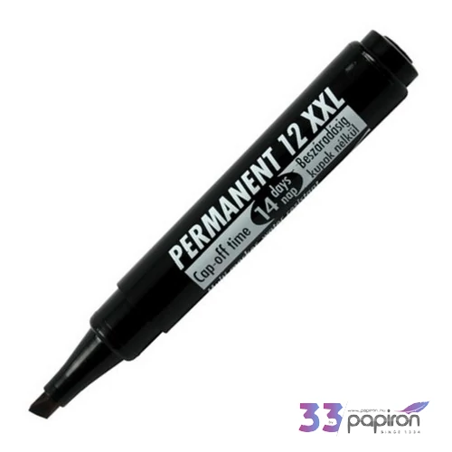 Alkoholos marker 12XXL fekete 1-4mm alkoholos vágott hegyű filc alkoholos marker, filc