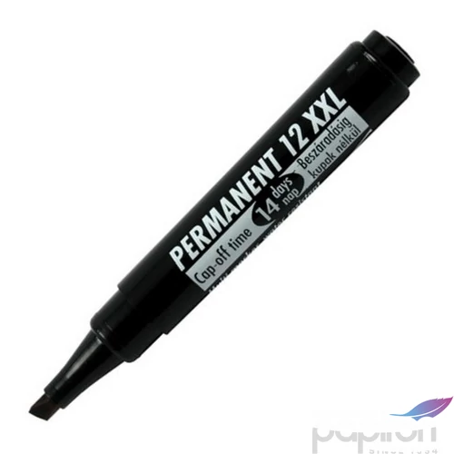 Alkoholos marker 12XXL fekete 1-4mm alkoholos vágott hegyű filc alkoholos marker, filc