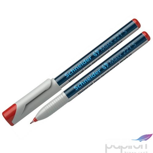 Alkoholmentes marker Schneider Maxx 220 S' 0,4mm OHP tűhegyű piros Írószerek SCHNEIDER 112502