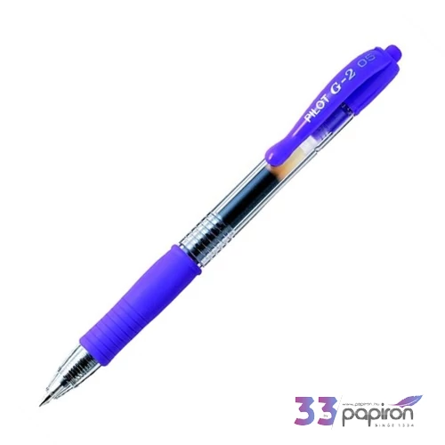 Zseléstoll 0,32 Pilot G-2 nyomógombos toll lila Írószerek PILOT BL-G2-7-V