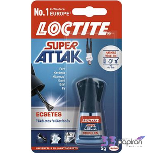 Pillanatragasztó 5g Henkel Loctite Super Attak ecsetes HENKEL 1178774