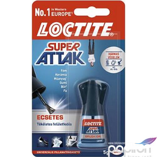 Pillanatragasztó 5g Henkel Loctite Super Attak ecsetes HENKEL 1178774