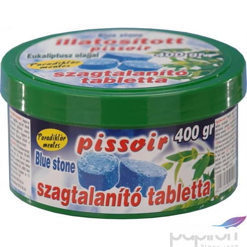 Pissoar tabletta 400 g Illatosított paradi-klórmentes Blue Stone