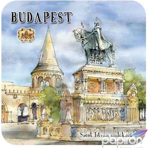 Poháralátét parafa 1db-os, Budapest