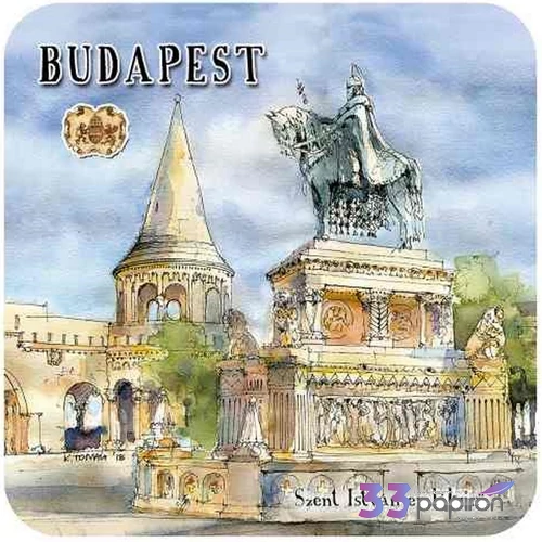Poháralátét parafa 1db-os, Budapest