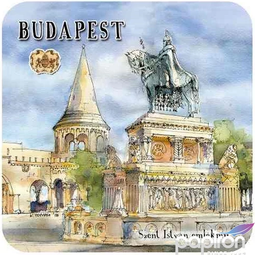Poháralátét parafa 1db-os, Budapest