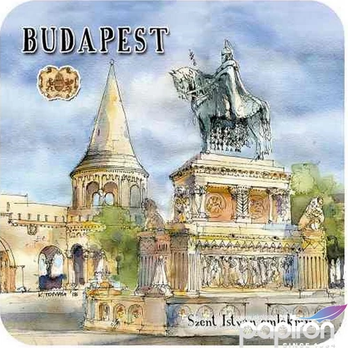 Poháralátét parafa 1db-os, Budapest