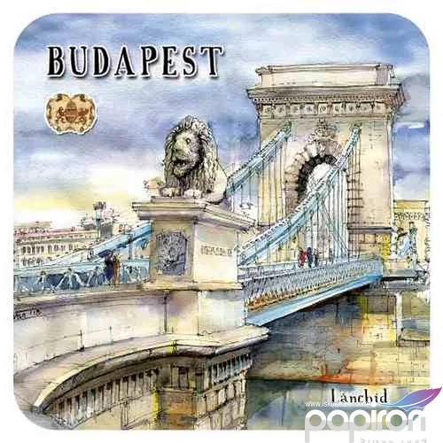 Poháralátét parafa 1db-os, Budapest