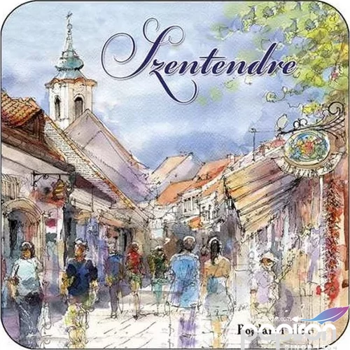 Poháralátét parafa 1db-os, Szentendre