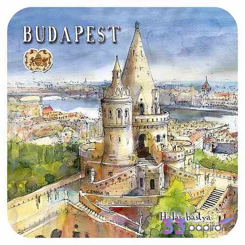 Poháralátét parafa 1db-os, Budapest
