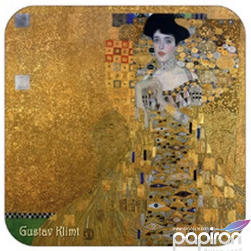 Poháralátét parafa 2db-os szett, Klimt: Adele