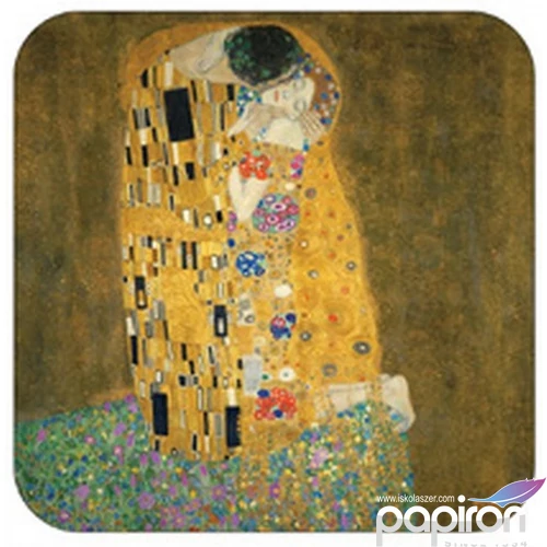 Poháralátét parafa 2db-os szett, Klimt: The Kiss