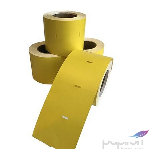 Polccímke thermo 38×55mm nem öntapadó 600db/tekercs sárga