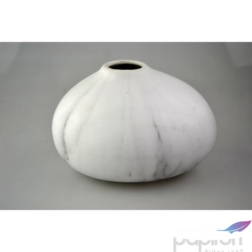 Váza kerámia gömb Márvány, 18,7x16,5x12cm