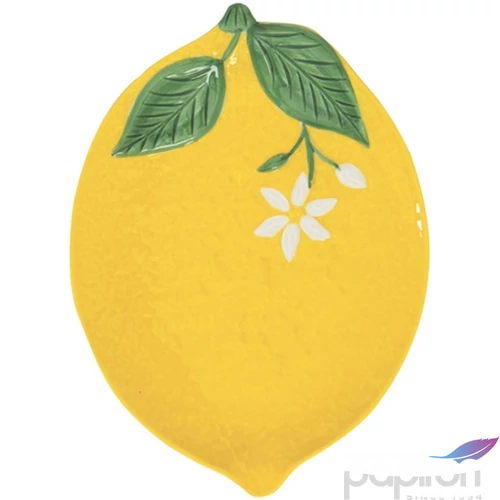 Porcelán kínálótál Sárga citrom 25x18,5cm,Fleurs et Citrons