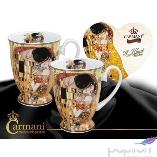 Porcelán lábasbögre szett 2db-os Klimt: Adele Kiss porcelán