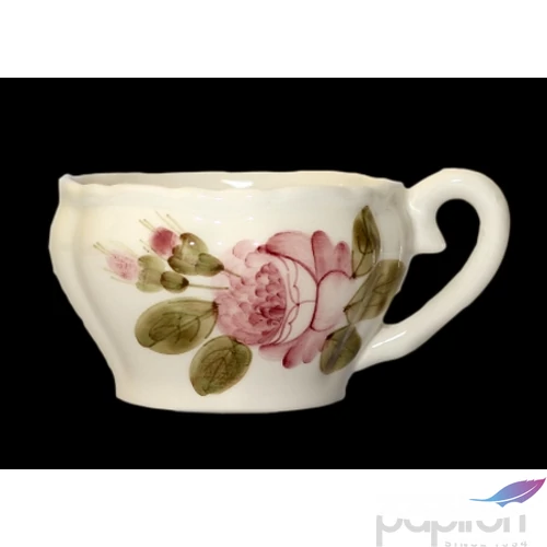 Csésze teás Porcelán 3dl Romantik rózsás kézzel festett