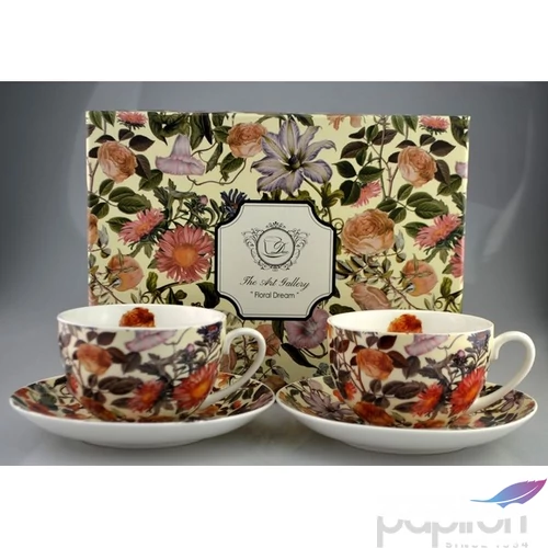 Porcelán teás készlet 300ml Floral Dream, 2x300ml-es díszdobozban Floral Dream kollekció